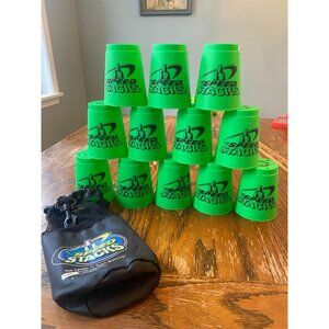 Speed Stacks The Leader in Sport Stacking 12 Green Cups WSSA Bag